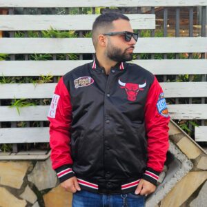 Giubbotto chicago bulls - Jk8453 cbnblck