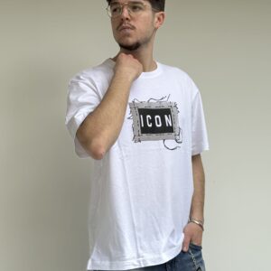 T-shirt icon bianca - icus2s5058