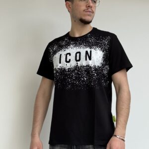 T-shirt icon nera - icus2s5t039