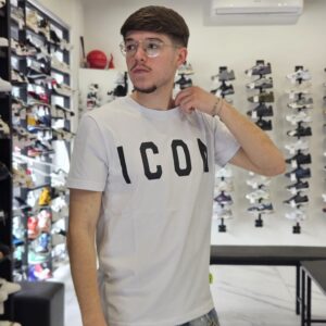 T-shirt icon bianca - icus2s2t021