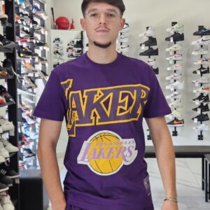 T-shirt Lakers logo grande viola