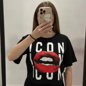 T-shirt icon donna - IDT017 LABBRA