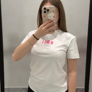 T-shirt icon donna -IDT002 BIANCO