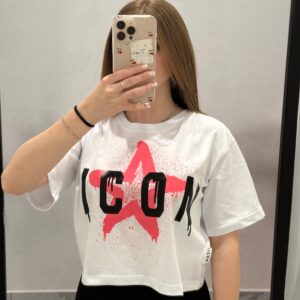 T-shirt icon donna - IDT020 BIANCO