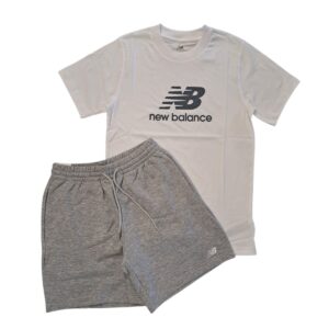 Completo new balance - Mt41502 bianco-grigio